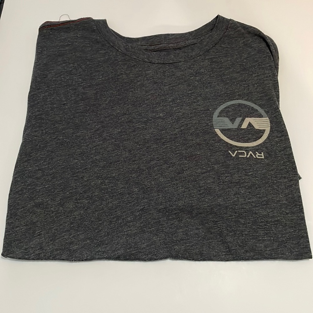 RVCA Grey Heather Short Sleeve Shirt